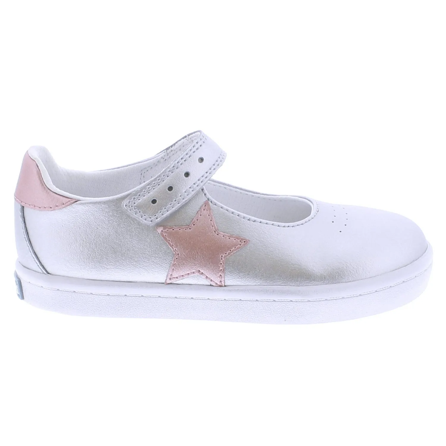 STELLA - V104-045 - Silver/Rose Leather