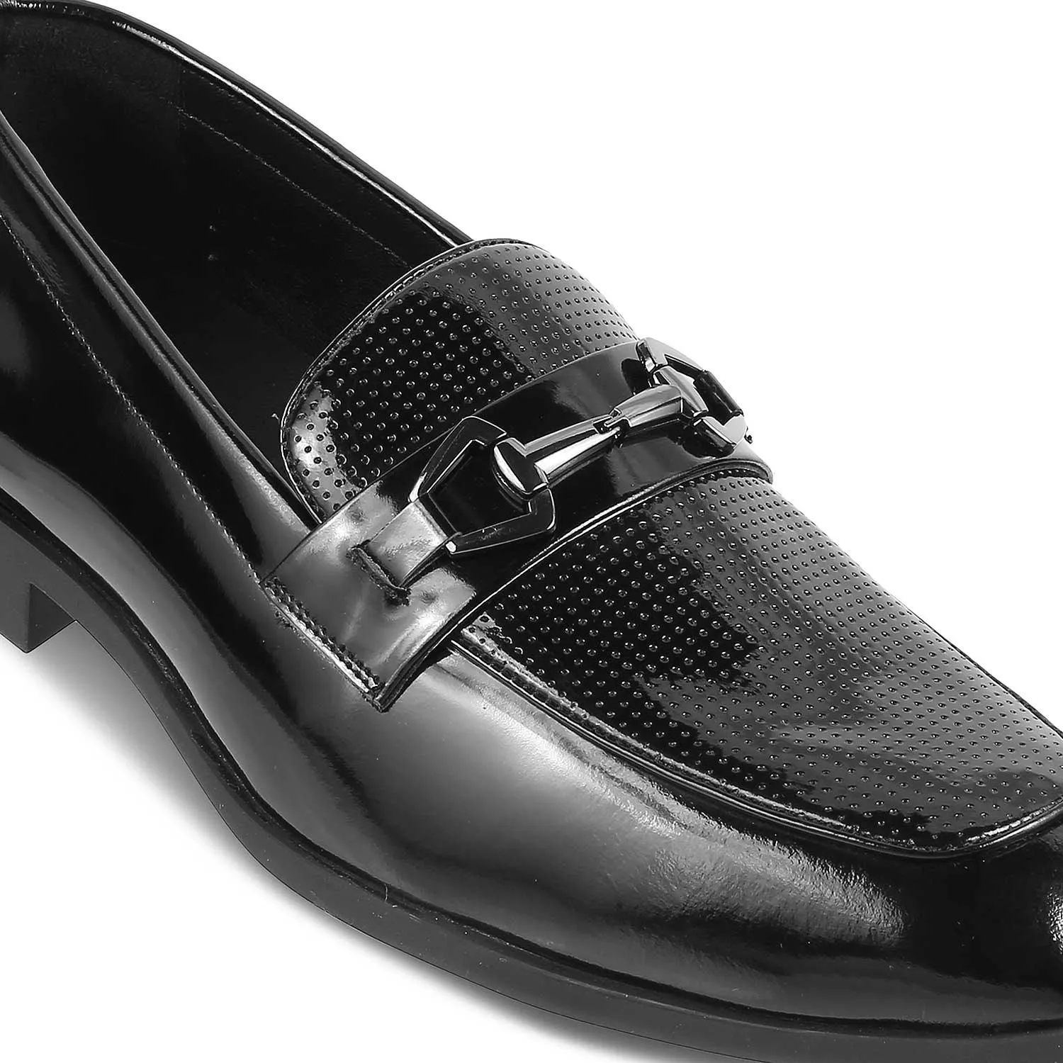 The Obama Black Men's Leather Loafers Tresmode