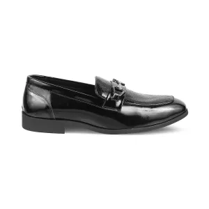 The Obama Black Men's Leather Loafers Tresmode