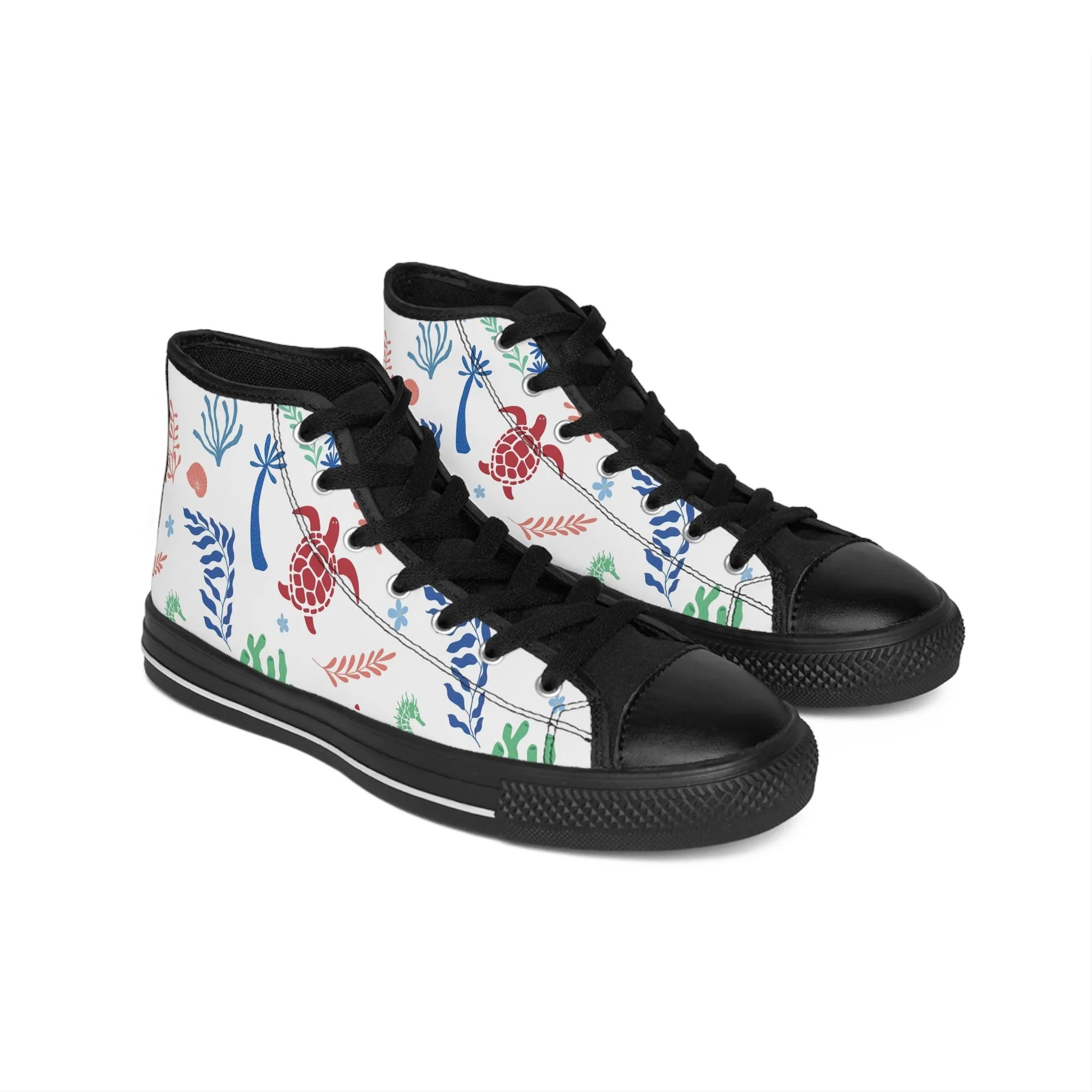 Turtle and Sea Life Women's Classic Sneakers