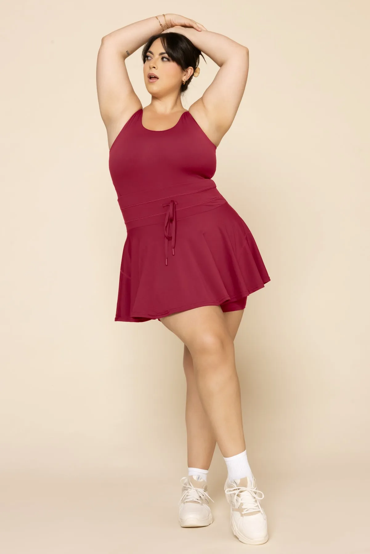 Twirl Dress - Ruby