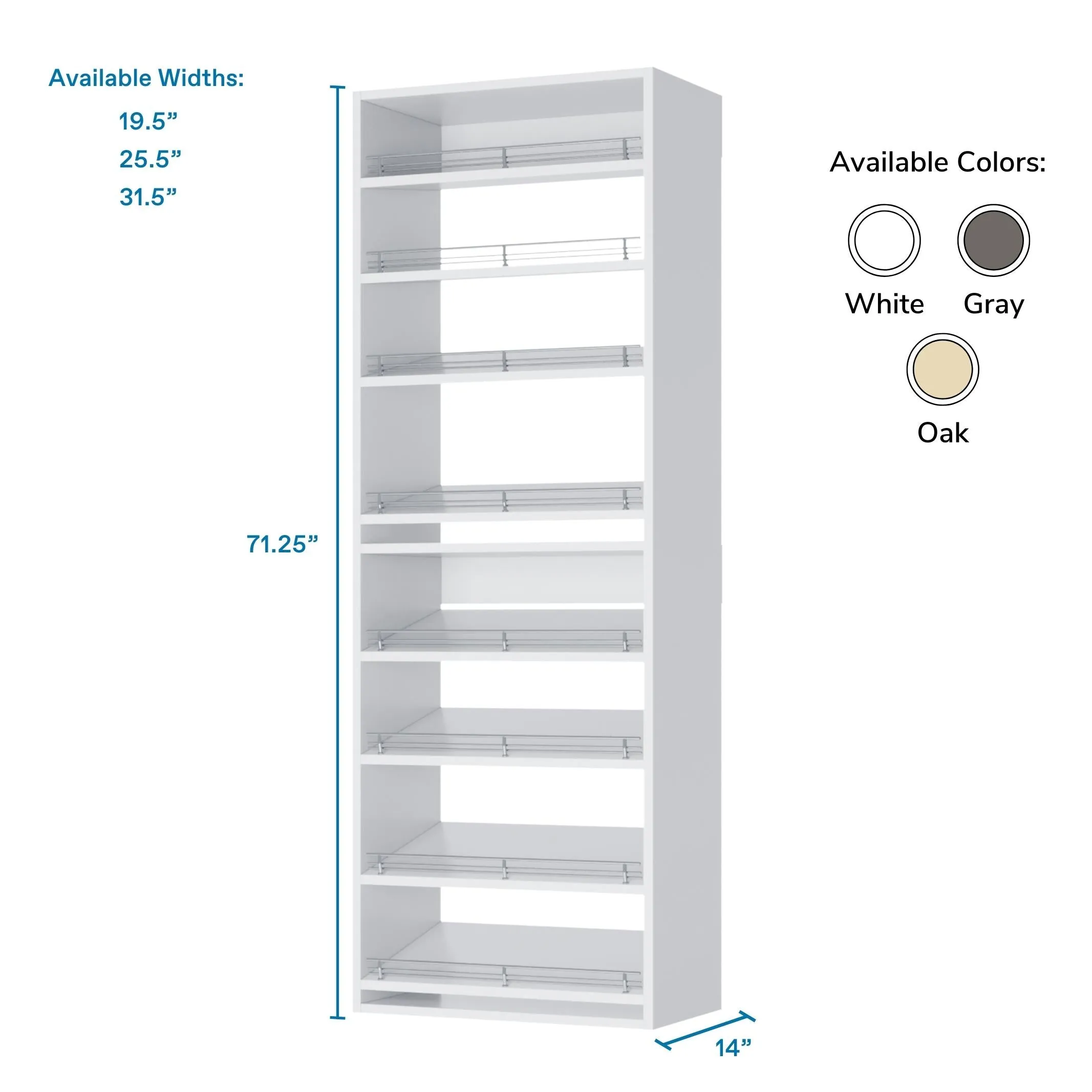 Vista Tall Shoe Shelf Tower