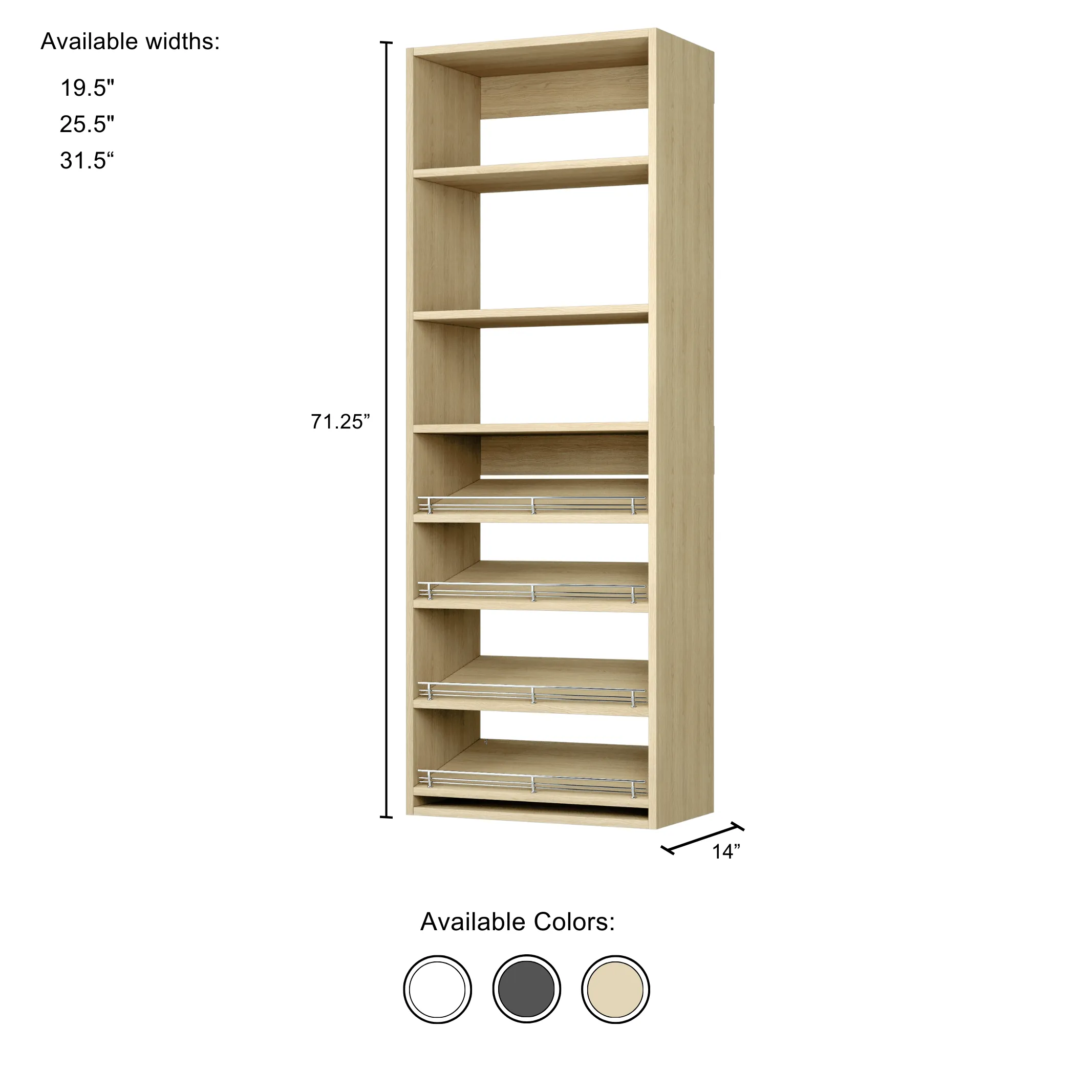 Vista Tall Shoe Shelf Tower