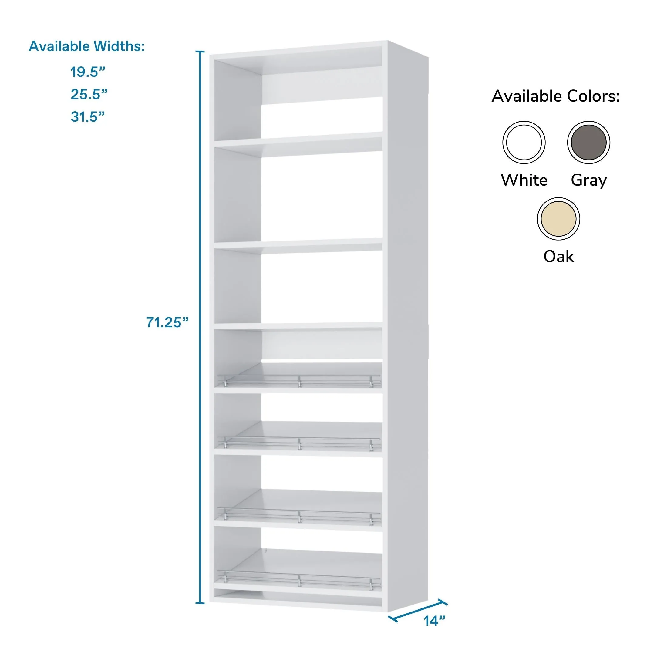 Vista Tall Shoe Shelf Tower