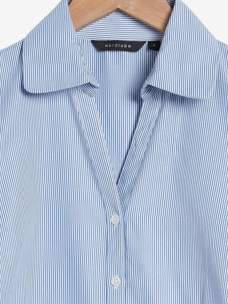 Wardrobe Blue Striped Shirt