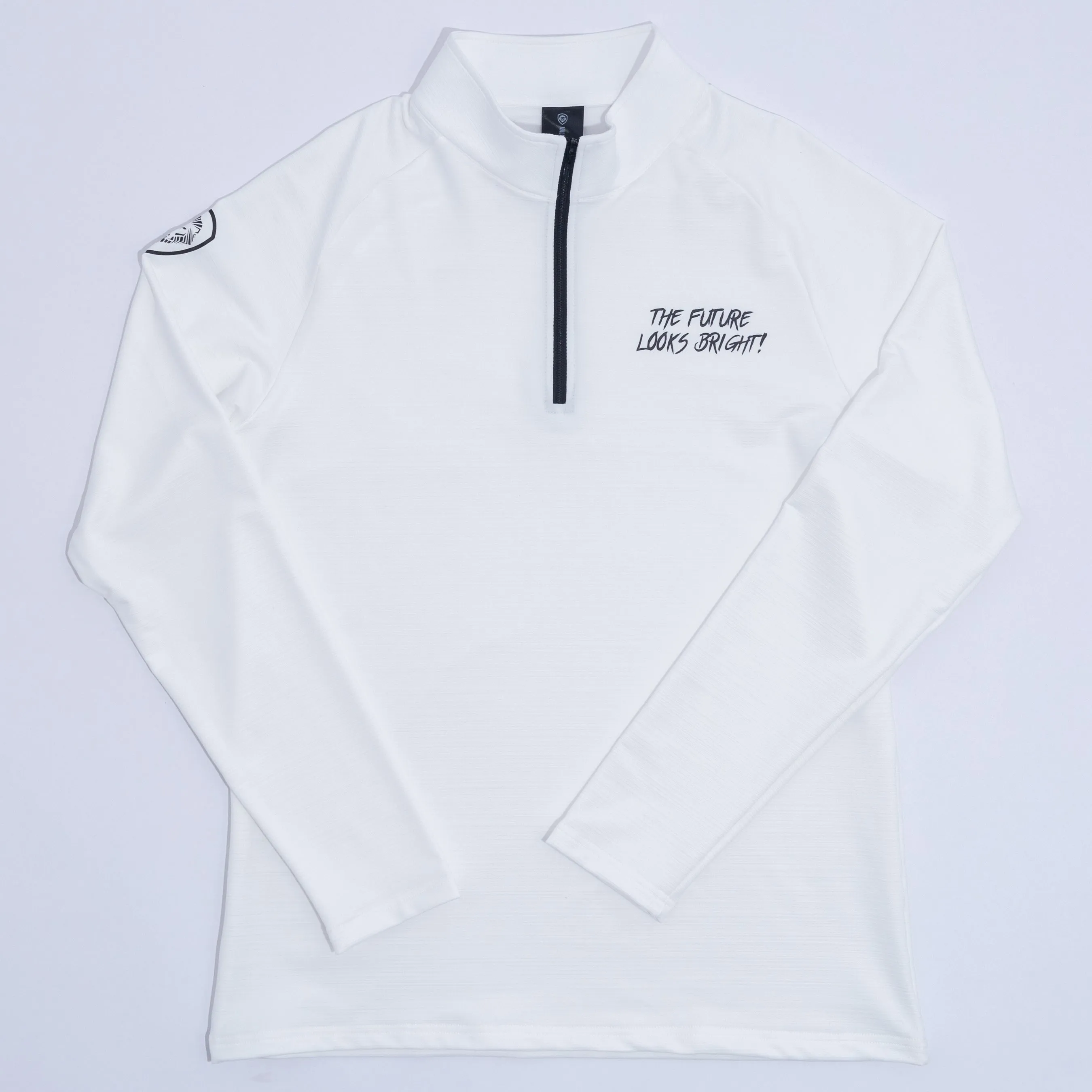 White Future Looks Bright Performance 1/4 Zip