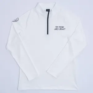 White Future Looks Bright Performance 1/4 Zip