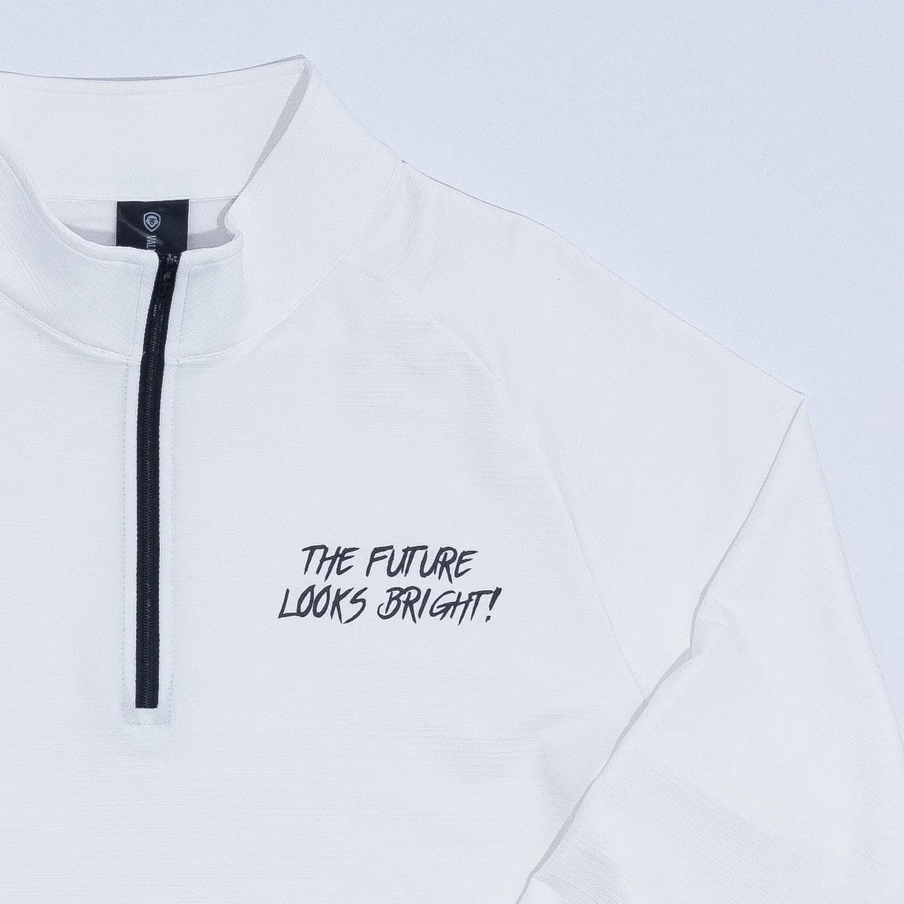 White Future Looks Bright Performance 1/4 Zip