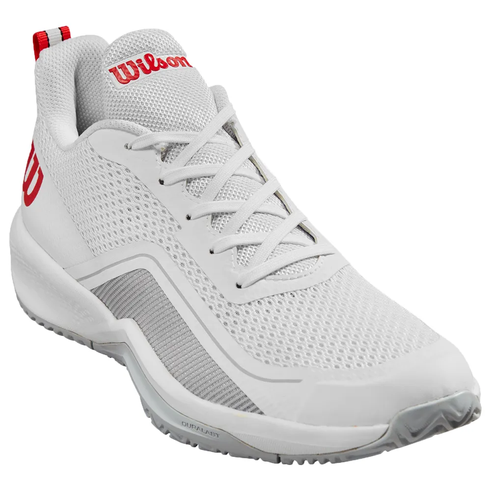 Wilson Rush Pro Lite All Court Tennis Shoe (Mens) - White/Pearl Blue/Wilson Red