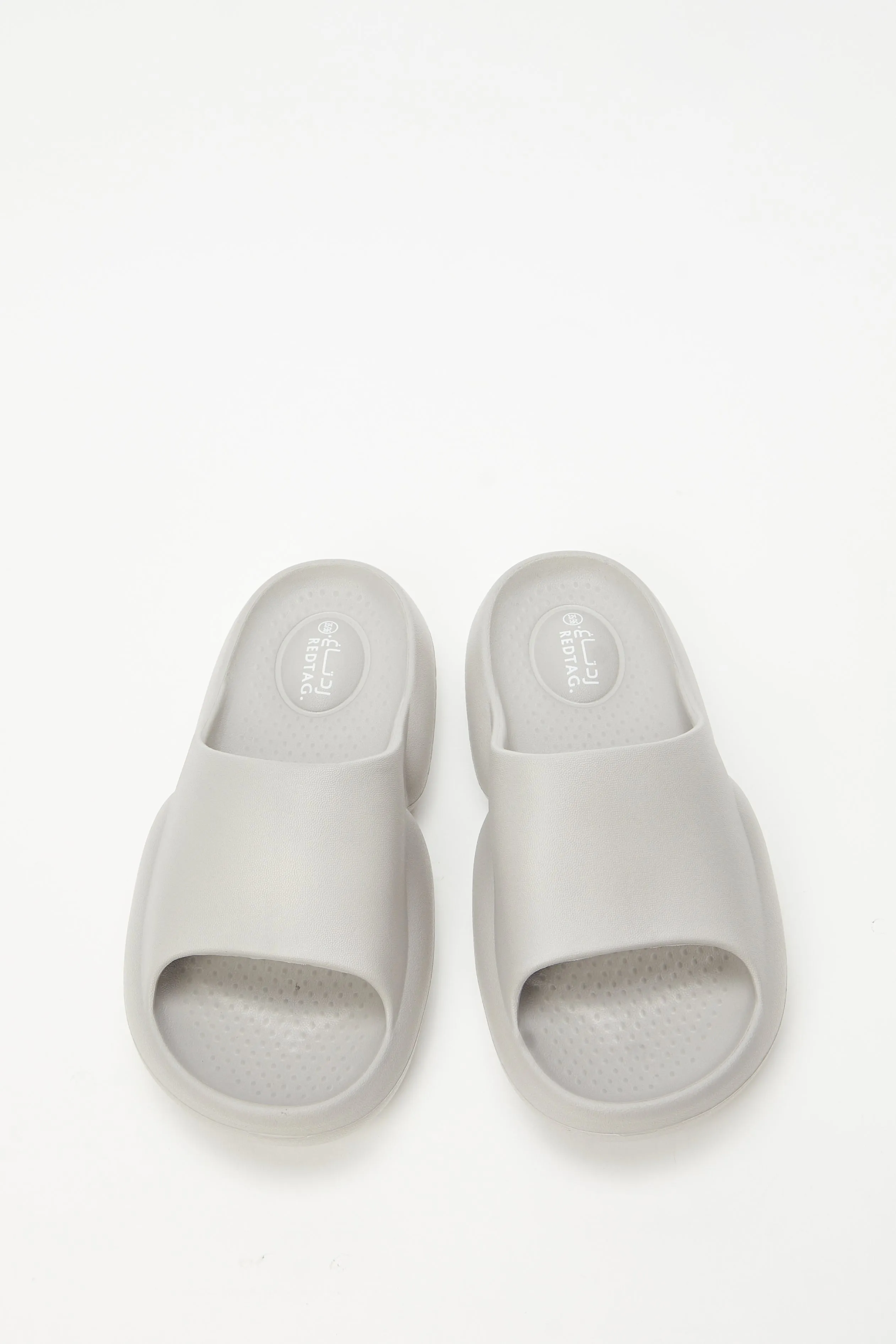 Women Grey Moulded Slide