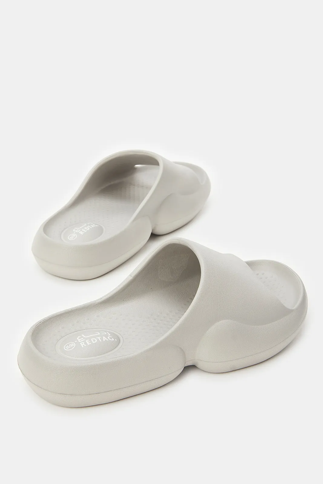 Women Grey Moulded Slide