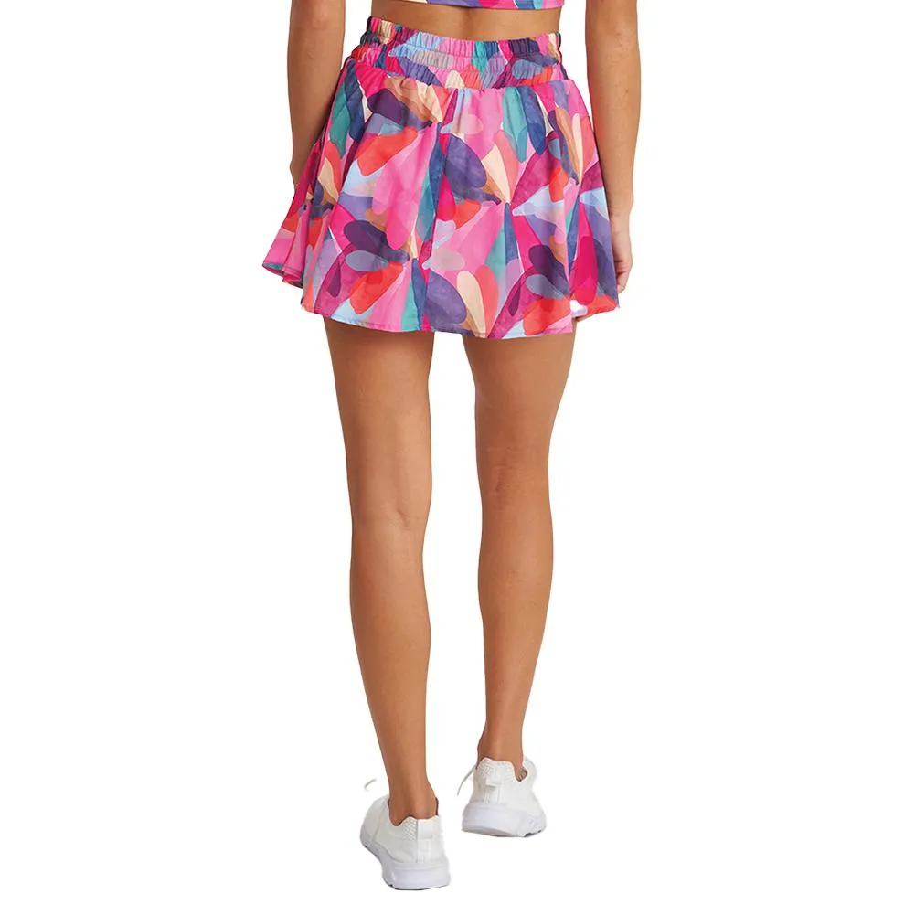 Women's Bungee Run Tennis Skort Petal Print