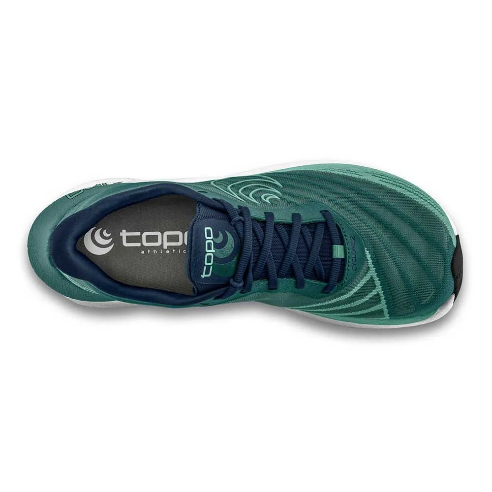 Women's Cyclone 2 Running Shoe- Ocean/Mint- Regular (B)