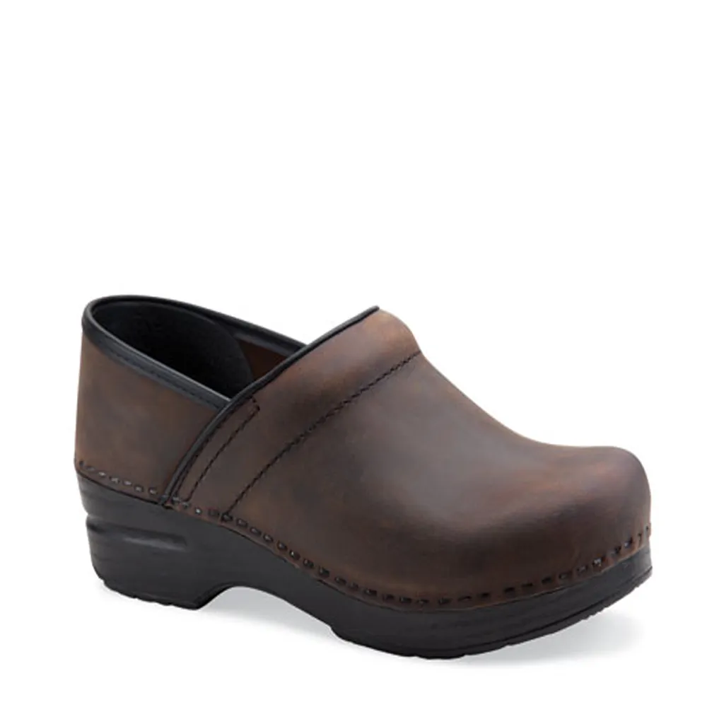 Women's Dansko  Professional Color: Antique Brown (WIDE WIDTH)