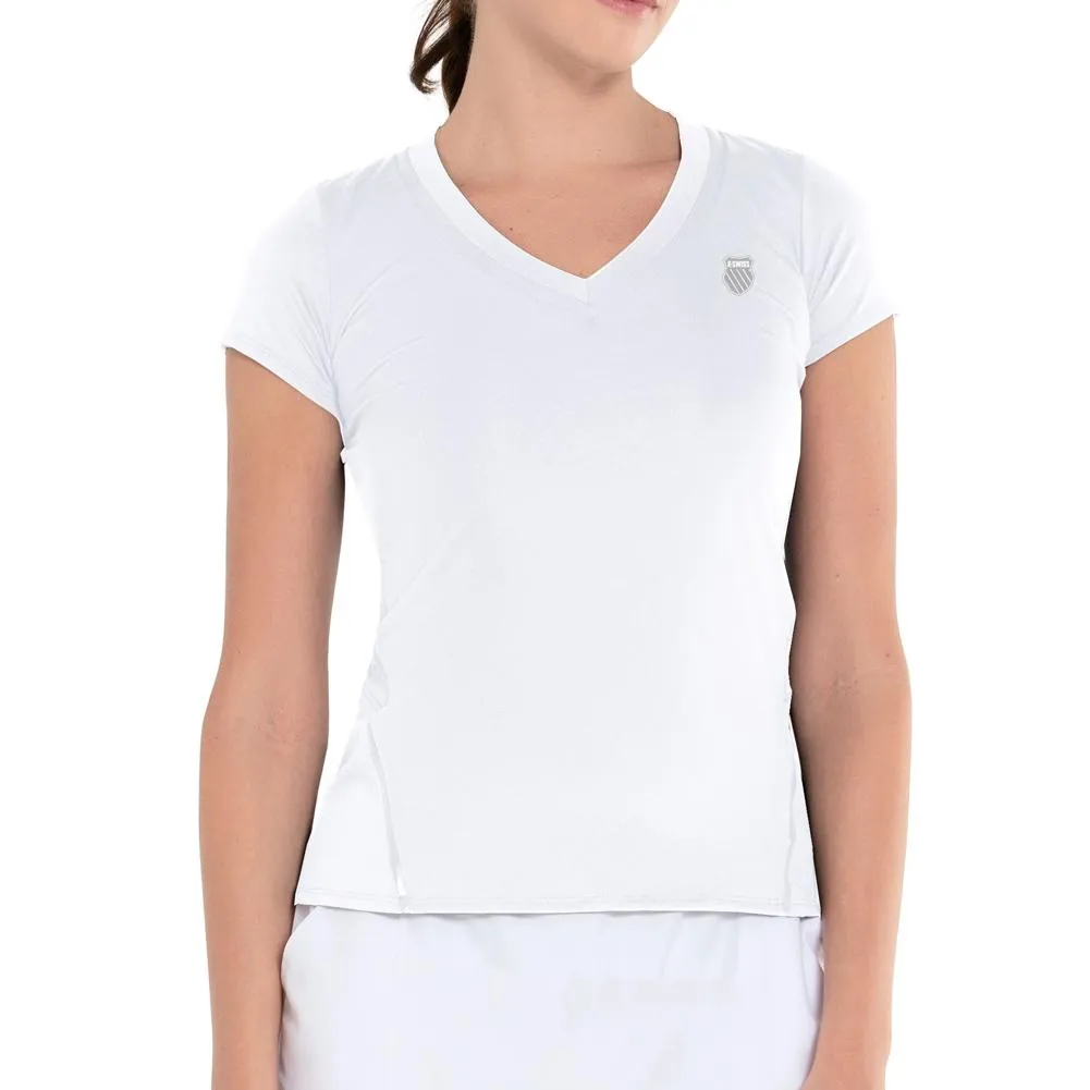 Women's Excel V-Neck Tennis Short Sleeve