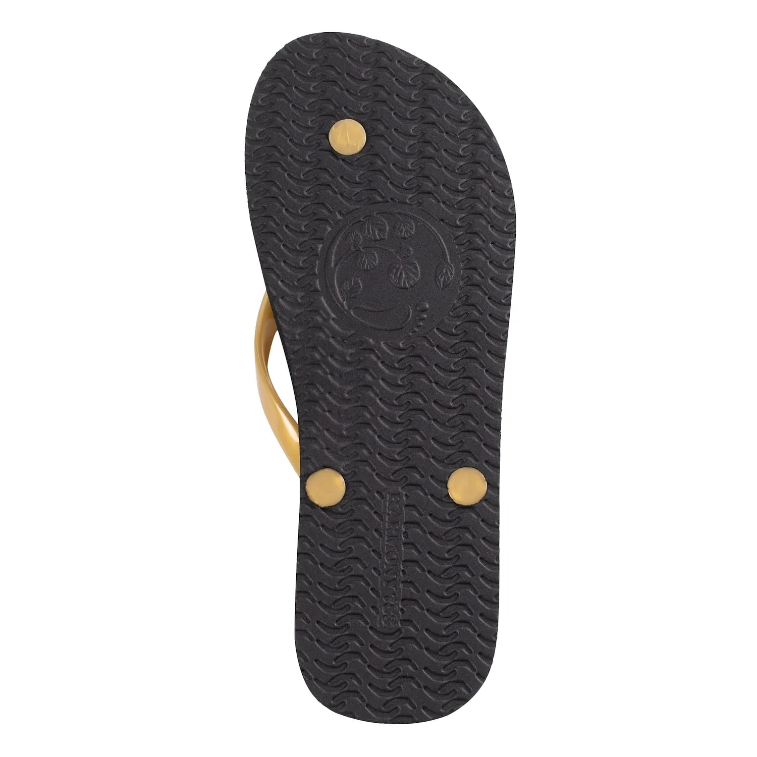 Women's Flip Flop • Black & Gold