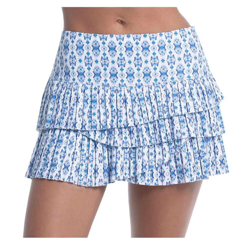 Women's Pleated Scallop Tennis Skort