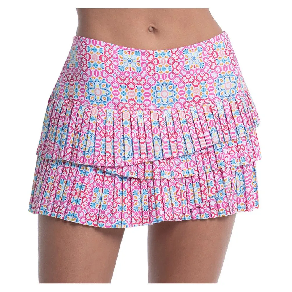 Women's Pleated Scallop Tennis Skort