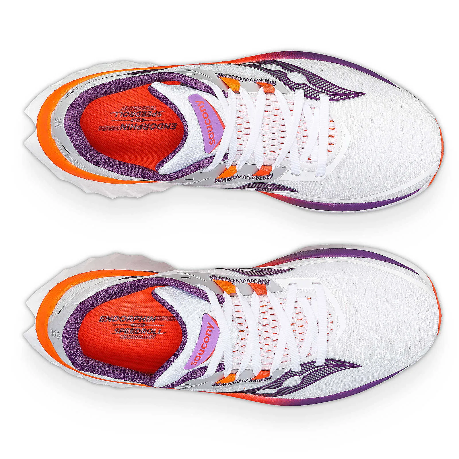 Women's Saucony Endorphin Speed 4 Running Shoe in White Violet