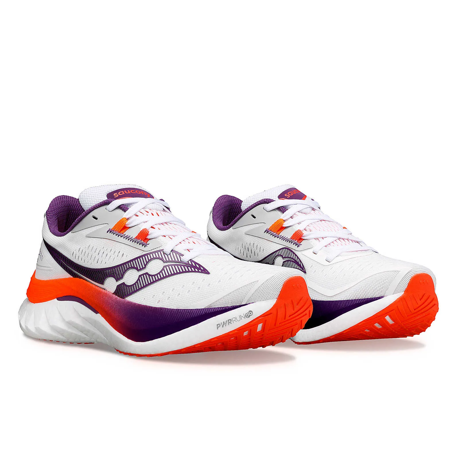 Women's Saucony Endorphin Speed 4 Running Shoe in White Violet