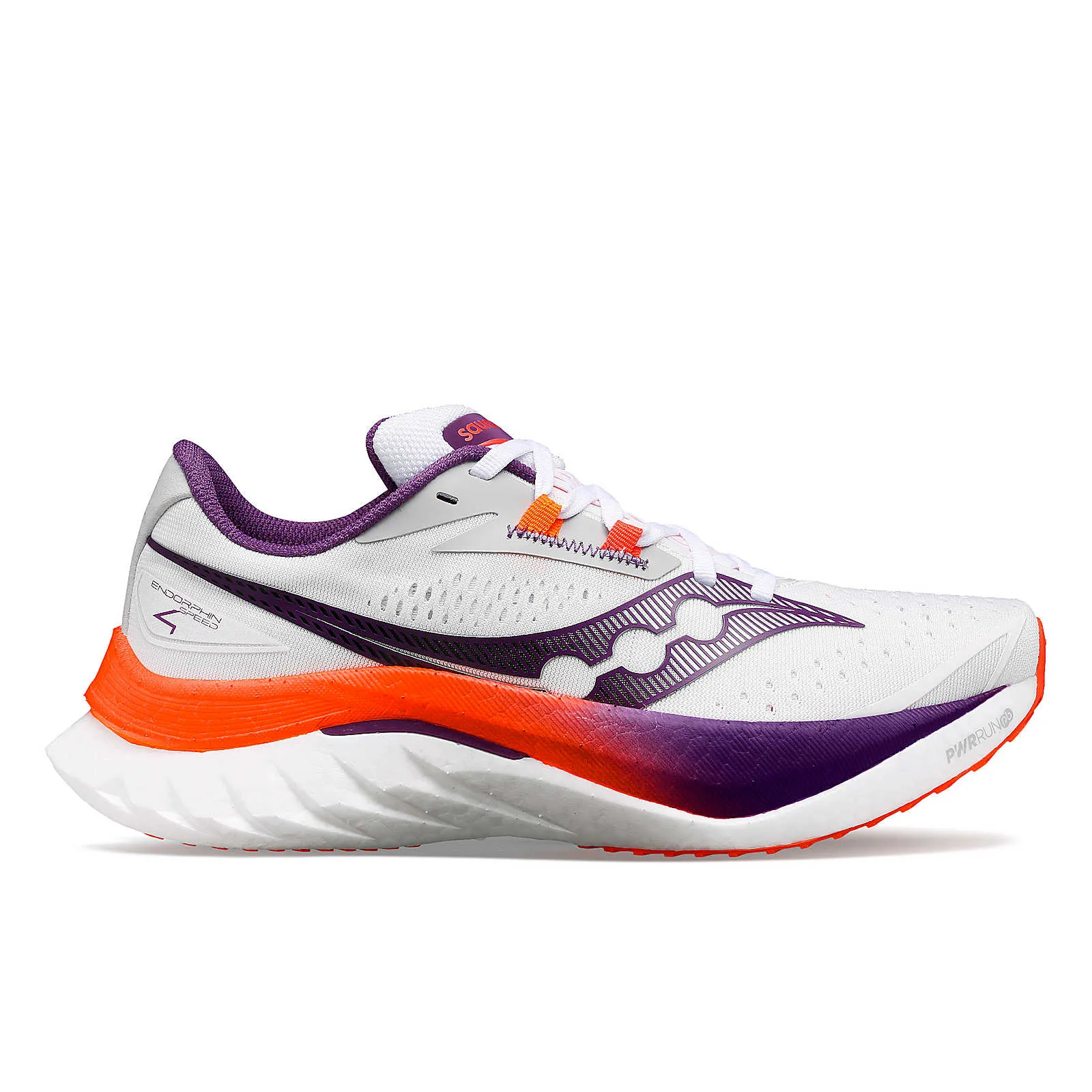 Women's Saucony Endorphin Speed 4 Running Shoe in White Violet